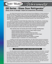 Serv-Ware Glass Double Door Reach-In Refrigerator GR48-HC 23 cu. ft. - Image 7