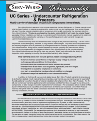 Serv-Ware Undercounter Refrigerator UCR-27-HC 6.5 cu. ft. - Image 7