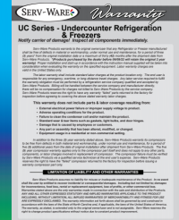 Serv-Ware Undercounter Refrigerator UCR-36-HC 7.7 cu. ft. - Image 4