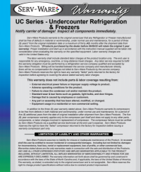 Serv-Ware Undercounter Refrigerator UCR-48-HC 12 cu. ft. - Image 7