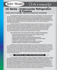 Serv-Ware Undercounter Refrigerator UCR-72-HC 18 cu. ft. - Image 7