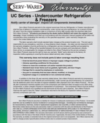Serv-Ware Undercounter Freezer UCF-26-HC 6.5 cu. ft. - Image 4