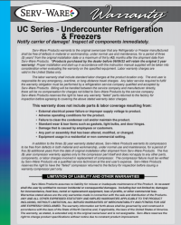 Serv-Ware Undercounter Freezer UCF-48-HC 12 cu. ft. - Image 7