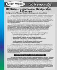 Serv-Ware Undercounter Freezer UCF-72-HC 18 cu. ft. - Image 7