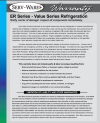 Serv-Ware Value Series Under Counter Freezer EF5-HC 5 cu. ft. - Image 4