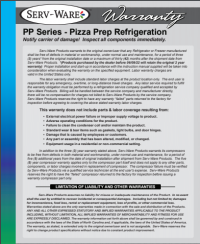 Serv-Ware 6 Pan Pizza Prep Table PP44-6-HC 12 cu. ft. - Image 9