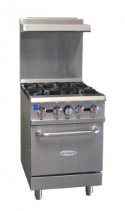 Serv-Ware 4 Burner Range SGR-4B 4.85 cu. ft. capacity