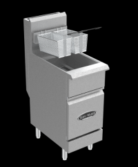 Serv-Ware Gas Fryer SS-SGF-40N 3 Tube Natural Gas