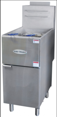 Serv-Ware Gas Fryer SGF-40L 3 Tube LP Gas