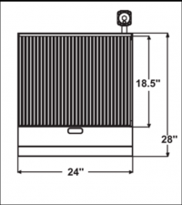 Serv-Ware 2 Burner Radiant Charbroiler SCBS-24 - Image 2