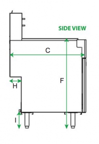 Serv-Ware Gas Fryer SGF-50N 4 Tube Natural Gas - Image 2