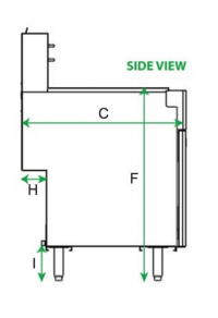 Serv-Ware Gas Fryer SGF-50L 4 Tube Natural Gas - Image 2