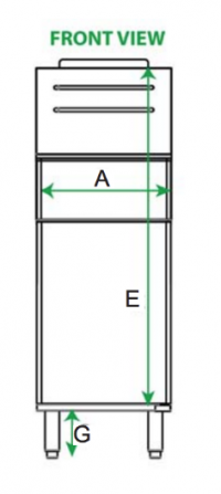 Serv-Ware Gas Fryer SGF-70N 5 Tube Natural Gas - Image 3