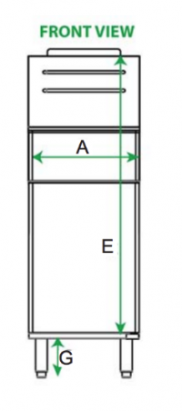 Serv-Ware Gas Fryer SGF-70L 5 Tube LP Gas - Image 3