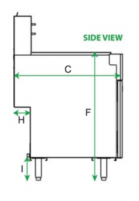 Serv-Ware Gas Fryer SGF-70N 5 Tube Natural Gas - Image 4