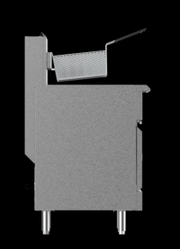 Serv-Ware Gas Fryer SS-SGF-50N 4 Tube Natural Gas - Image 4