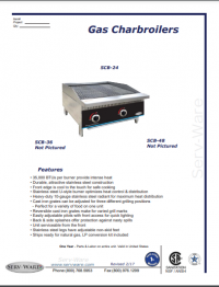 Serv-Ware 2 Burner Radiant Charbroiler SCBS-24 - Image 5