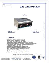 Serv-Ware 4 Burner Radiant Charbroiler SCBS-48 - Image 5