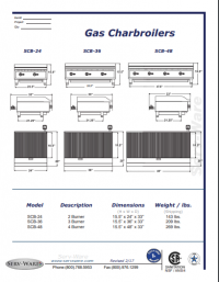 Serv-Ware 4 Burner Radiant Charbroiler SCBS-48 - Image 6