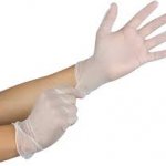 Disposable Vinyl Exam Clear  Powder Free Gloves Medium 100ct/PK CARDINAL HEALTH