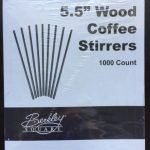 Berkley Square 5.5 inch x 1/5 Wooden Stirrer