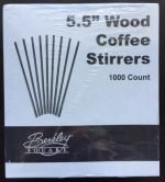 Berkley Square 5.5 inch x 1/5 Wooden Stirrer