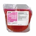 Ecolab 6110158  66 Heavy Duty Disinfectant Liquid Bathroom Cleaner, 2L, Floral, Red; 2/Case