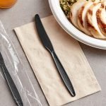 Berry Individually Wrapped Black Heavy Weight Plastic Knife - 500/Case