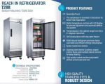 Chef AAA -T28R, Commercial 27" Reach-In Refrigerator Solid 1 Door 17.7 cu.ft. - Image 4