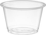 4 oz Clear Portion Container Disposable Plastic Portion Cups No Lids, 2500 pcs for Portion Control, Jello Shots & Much more