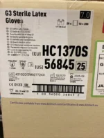 ITEM: KimTech 56845 HC1370S G3 Sterile Latex Gloves Size 7.0 -10 PAIR (20 PIECES/GLOVES) - Image 5