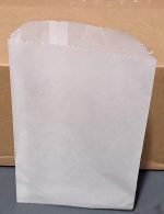 Bagcraft Unprinted Greaseproof Bags: 5 X 1 X 7.5, White