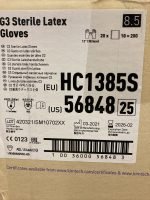 KimTech 56848 HC1385S G3 Sterile Latex Gloves Size 8.5 -10 PAIRS (20 PIECES/GLOVES)