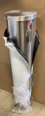 BRAND NEW Dispense-Rite In-Counter S/S Cup Dispenser- Horizontal - Stud & Wing Nut Mount- CHIPOTLE-Large Paper Cups ECL-N-65 - Image 3