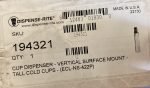 BRAND NEW Dispense-Rite Cup Dispenser- Vertical surface Mount-Tall Cold Cups ECL-NS-422P - Image 4