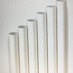 Lightouse Paper Straw 500 CT Per Box, Unwrapped White Paper Straw 7.75"
