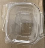 CRYSTAL Seal Hinged Container with Flat Lid, 4 OZ Clear PET, Square   4" x3.25" x 2" 400 qty - Image 4