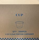 4 oz Clear Portion Container Disposable Plastic Portion Cups No Lids, 2500 pcs for Portion Control, Jello Shots & Much more - Image 2