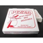 QCC Clay pizza boxes 16X16X2, 50 count