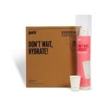 Perk Paper Hot Cups 12 oz. White 50/Sleeve 10 Sleeves/Carton PK59144CT