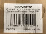 Choice 8" x 12" Chamber Vacuum Packaging Pouches / Bags 3 Mil - 1000/Case - Image 3