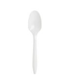 Plastic Spoons White Medium 2000 Count, for Home, Restaurant, or Office Use, Disposable Spoons for Parties and Catering, White Plastic Silverware Great Deal