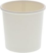 Royal 12 Ounce White Paper Food Container and Lid Combo, Package of 250 - Image 2