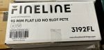 FINELINE FLAT LID NO SLOT PETE 92 MM , CLEAR, 50 BAG, 1000 PIECES- 3192FL - Image 2