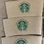 Starbucks Hot Cup Coffee Sleeve count of 1380 Cardboard HCS Earth Sleeve