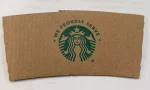 Starbucks Hot Cup Coffee Sleeve count of 1380 Cardboard HCS Earth Sleeve - Image 2