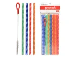 Goodcook 9 In. Plastic Straw with Cleaning Brush (24-Count) 24998 - Image 2