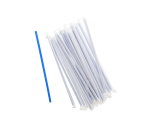Dixie Plastic Straws 10.25" Giant Individually Wrapped, Blue, GW104, 1,200/CASE - Image 2