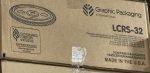 Graphic Packaging LCRS-32 OZ Flat Translucent Bubble Cold Cup Lid - 1000 CASE - Image 2