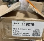 4 gallon natural Bags 13 x 13 in , 4.51 lb/ 2000 case, 40/50 Rolls- 119219 - Image 3